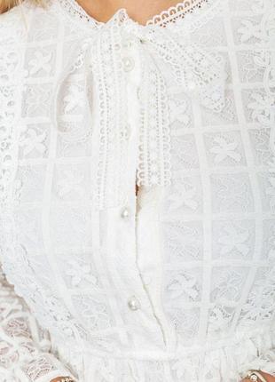 Платье нарядное, цвет белый, 129r19075 фото