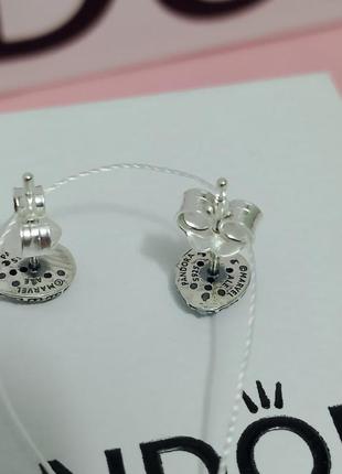 Серьги шарики пусеты серебро пандора pandora silver s925 ale с биркой и пломбой 925 проба серебряный человек-паук паук спайдермен5 фото