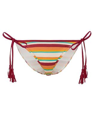 Жіночі купальні плавки смугасті на зав'язках