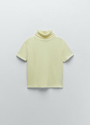 Лимонний гольф zara, жовтий. кофта , футболка.2 фото