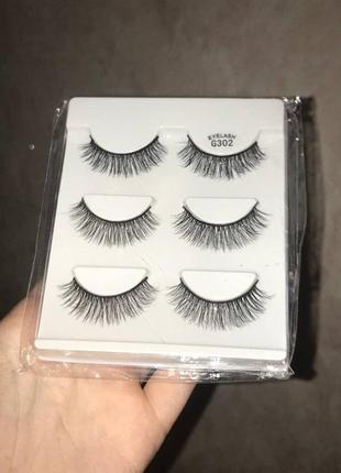 Ресницы накладные, 3 пары