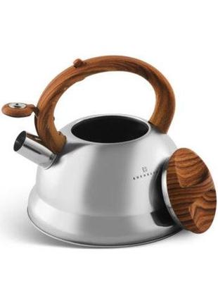 Чайник зі свистком 3 л із неіржавкої сталі edenberg eb-1349 чайник для індукційної плити чайник газовий2 фото
