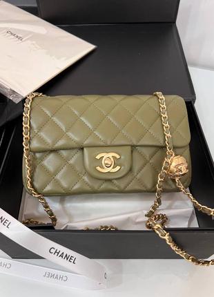 Сумка кожаная в стиле chanel 6