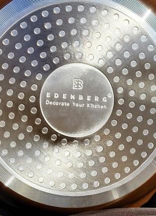 Набір посуду і противени для випічки з антипригарним покриттям 20 предметів edenberg eb-5655 набір каструль8 фото