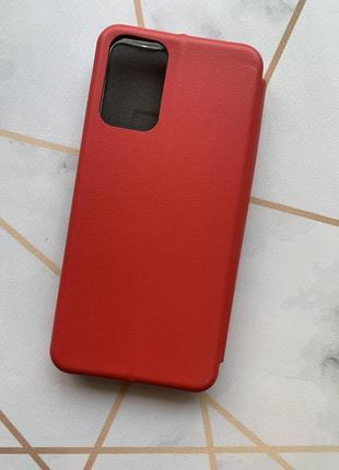 Чехол-книжка с рисунком для samsung galaxy a72 (a725) красный :: тризуб (принт 254)4 фото