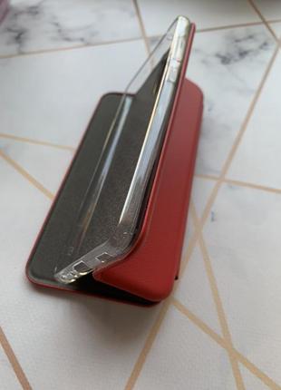 Чехол-книжка с рисунком для samsung galaxy a72 (a725) красный :: тризуб (принт 254)6 фото