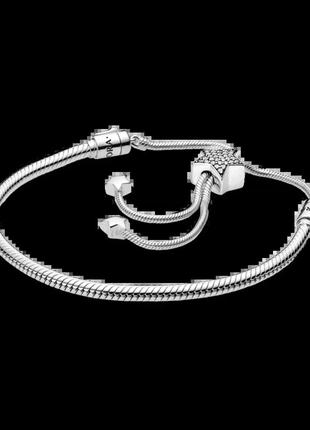Срібний браслет pandora 'зорі та pavé' 598528c01: блиск та шарм у вашому образі