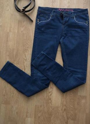 Темно-сині класичні джинси2 фото