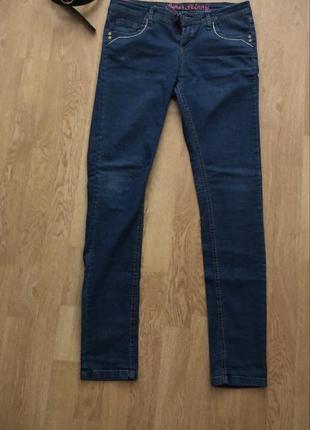 Темно-сині класичні джинси3 фото
