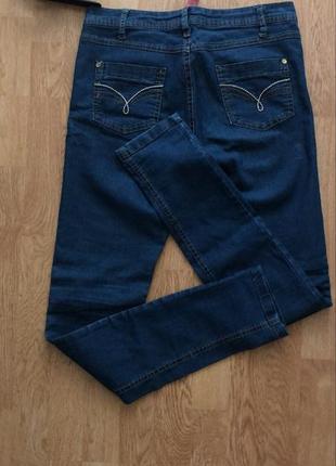 Темно-сині класичні джинси5 фото