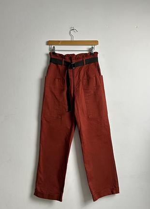 Штани карго zara - xs з високою посадкою