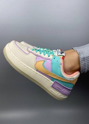 Nike air force 1 shadow beige purple7 фото