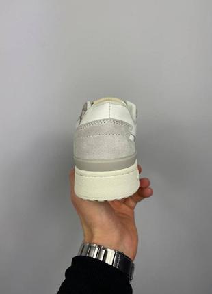 Adidas forum exhibit ‘white grey beige’ кроссовки кожаные6 фото