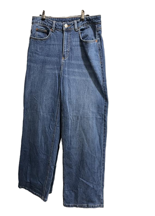 Базові трендові широкі джинси бойфренди прямі висока посадка палаццо4 фото