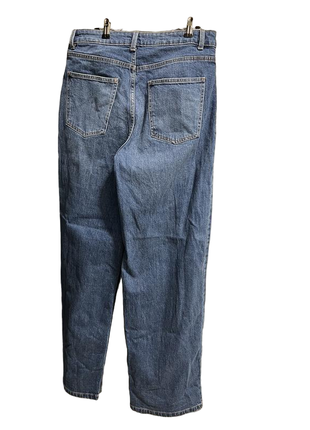 Базові трендові широкі джинси бойфренди прямі висока посадка палаццо6 фото