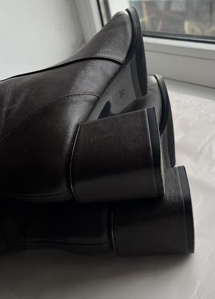 Розкішні високі шкіряні чоботи жіночі fiani ботфорти9 фото