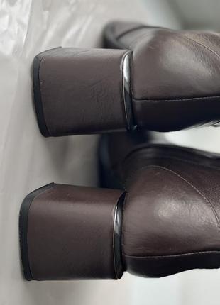 Розкішні високі шкіряні чоботи жіночі fiani ботфорти7 фото