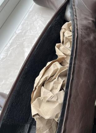 Розкішні високі шкіряні чоботи жіночі fiani ботфорти8 фото