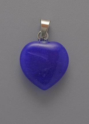 Кулон сердце апатит d-15х15х6мм+- l-23мм+-