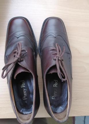 Брендовые туфли penny red кожаные 37 р, туфлы кожаные