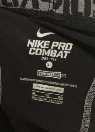 Підліткові легінси nike pro core compression 4.5 short jr, (зріст 158-170 см)3 фото