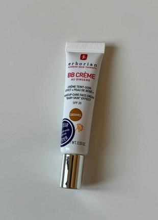 Вв крем з ефектом "шкіра як у дитини" erborian bb cream baby skin effect spf 20  відтінок caramel