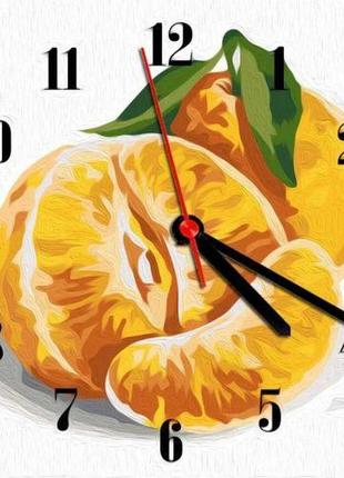 Набір годинник за номерами "мандарини", 30х30