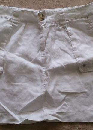 Мини-юбка из льна
