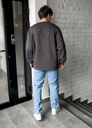 Світшот staff s dark gray oversize2 фото