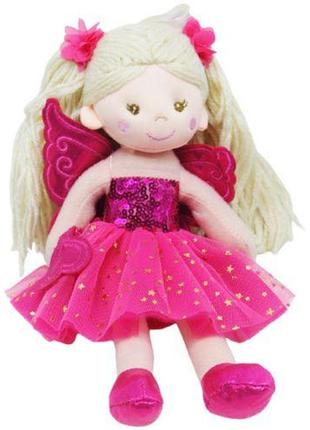 Мягкая кукла "ангелочек", розовая (23 см)