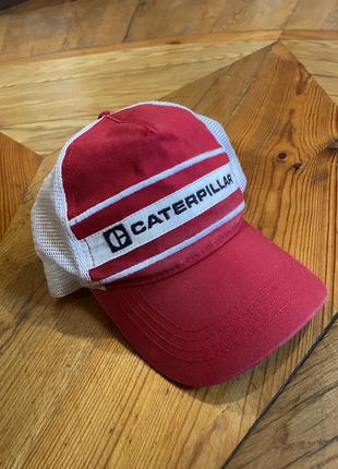 Caterpillar кепка робоча тракер реп скейт стиль cat worker trucker vintage snapback cap1 фото