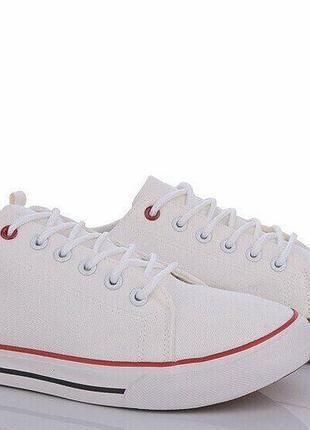 Кеды мужские stilli весна-осень белые текстиль (41-45р) код 3222