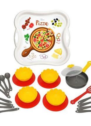 Набір столового посуду "піца" на таці