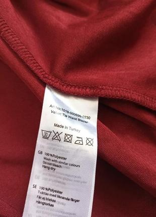 Красный бархатный/велюровый пиджак/кимоно/, блейзер с поясом8 фото