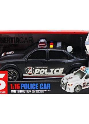 Машина "поліція" інерційна, озвучена, зі світлом в коробці js124c р.28,5*12,5*13,5см