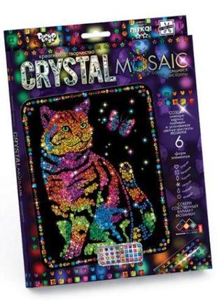 Набор для креативного творчества "crystal mosaic", "кот"