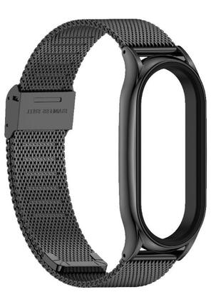 Браслет romansi сумісний з xiaomi mi band 3-7 чорний