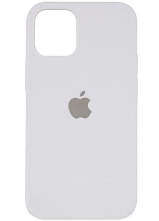 Чехол full silicone case для iphone 14 white (силиконовый чехол белый силикон кейс на айфон 14)