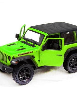 Машинка kinsmart "jeep wrangler" (зеленый)1 фото