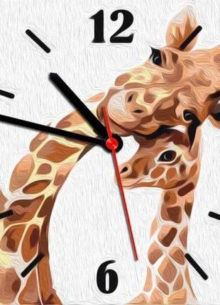 Набір годинник на номерами "жирафи", 30х30