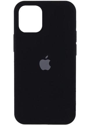 Чехол full silicone case для iphone 14 black (силиконовый чехол черный силикон кейс на айфон 14)