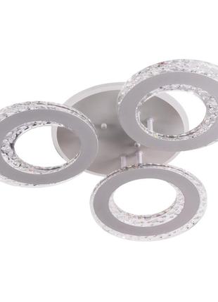 Люстра світлодіодна акрилова sirius li8423/3 wh (rgb) 114w+7w