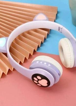 Бездротові навушники з котячими вушками bluetooth Pink cat vzv-23m2 фото