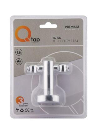 Гачок qtap liberty подвійний qtlibcrm1154 chrome5 фото