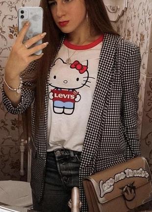 Футболка оригинал levi’s x hello kitty1 фото