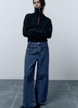 Zara широкі варені джинси, довгі штани, брюки1 фото