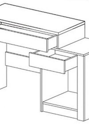 Маленький туалетный столик ким мебель сервис2 фото