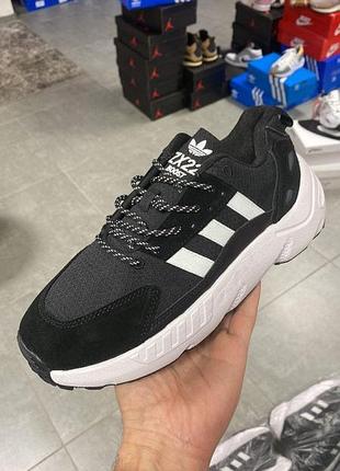 🔴 топ якість — без передоплати! качественные кроссовки adidas zx 22 boost black white