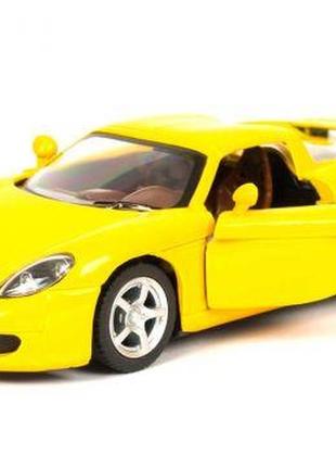 Машинка kinsmart "porsche carrera gt" (желтая)