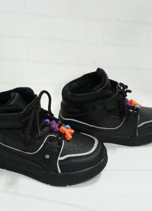 Демисезонные ботиночки для девочек тм jong golf, размеры 31 - 36, черные.2 фото